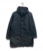 Dior×Shawn Stussyディオール×ショーン・ステューシー）の古着「Back Logo Hooded Coat」｜ブラック