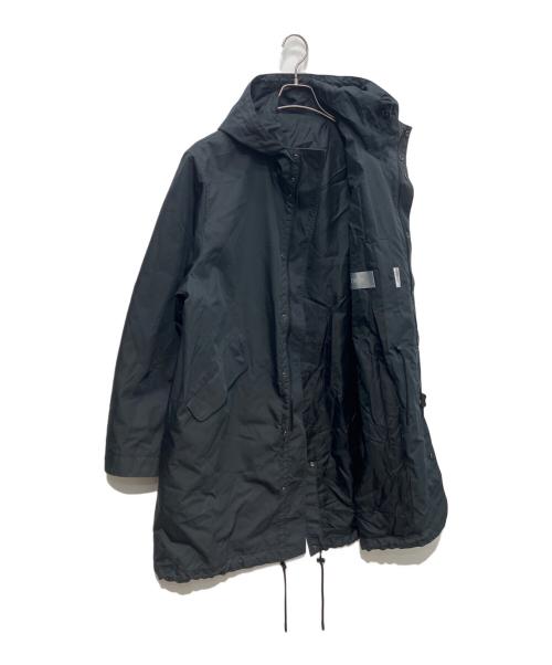 Dior（ディオール）DIOR (ディオール) Shawn Stussy (ショーン・ステューシー) Back Logo Hooded Coat ブラック サイズ:46の古着・服飾アイテム
