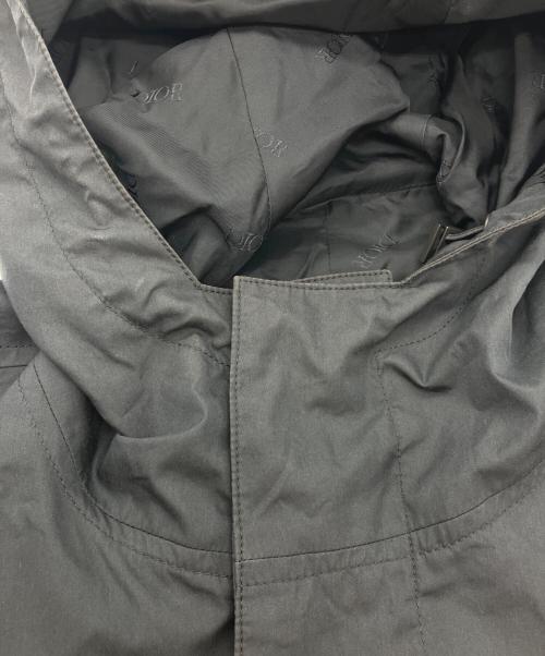 Dior（ディオール）DIOR (ディオール) Shawn Stussy (ショーン・ステューシー) Back Logo Hooded Coat ブラック サイズ:46の古着・服飾アイテム