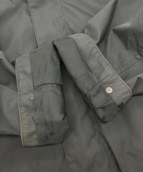 Dior（ディオール）DIOR (ディオール) Shawn Stussy (ショーン・ステューシー) Back Logo Hooded Coat ブラック サイズ:46の古着・服飾アイテム