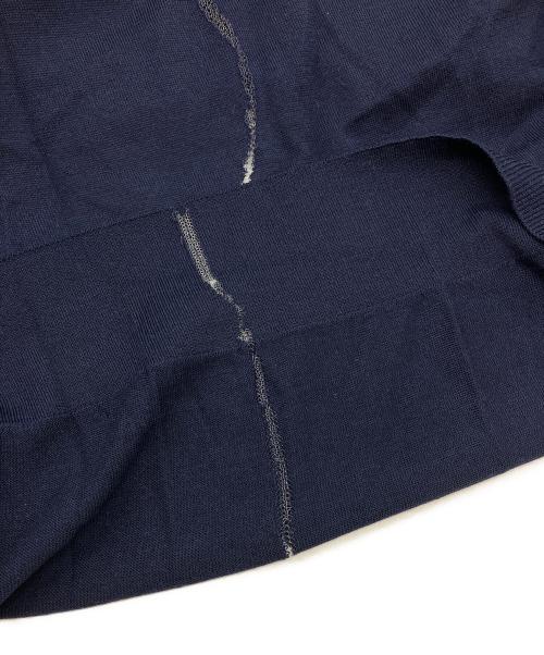 Dior（ディオール）DIOR (ディオール) Daniel Arsham パイルロゴ・エンブロイダリーニット ネイビー サイズ:Sの古着・服飾アイテム