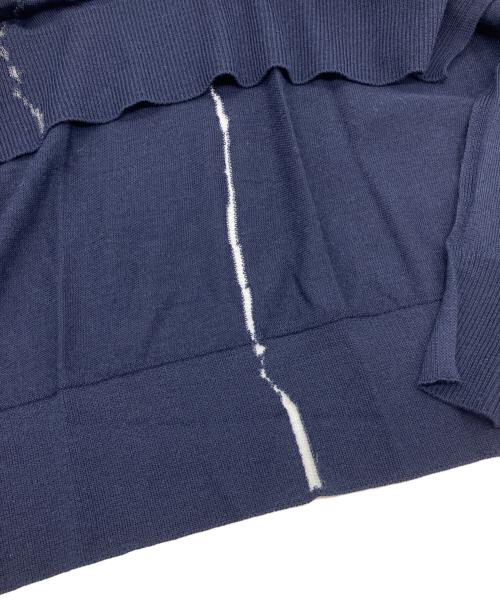 Dior（ディオール）DIOR (ディオール) Daniel Arsham パイルロゴ・エンブロイダリーニット ネイビー サイズ:Sの古着・服飾アイテム