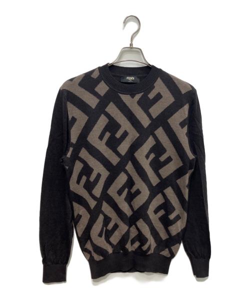FENDI（フェンディ）FENDI (フェンディ) ロゴニット ブラウン サイズ:50の古着・服飾アイテム