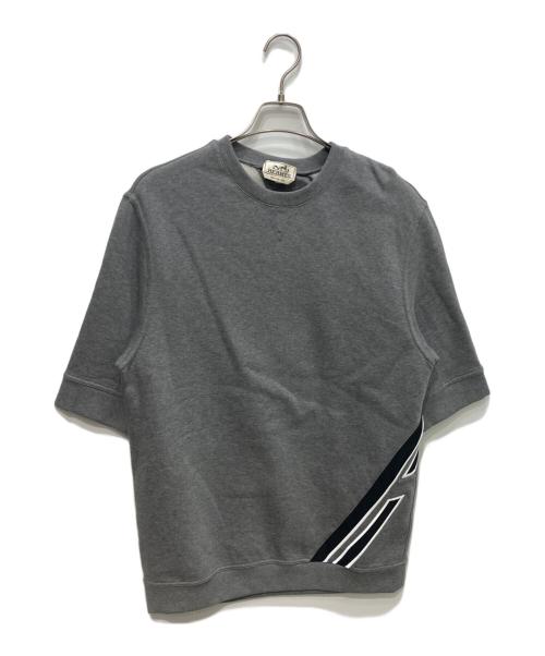 HERMES（エルメス）HERMES (エルメス) ランH/Run H 半袖スウェット グレー サイズ:Lの古着・服飾アイテム