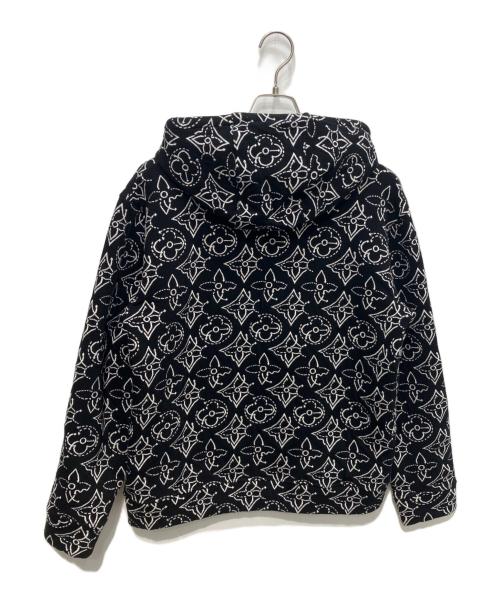 LOUIS VUITTON（ルイ ヴィトン）LOUIS VUITTON (ルイ ヴィトン) フラワーキルテッド ジップフーディ　NBA ブラック サイズ:Lの古着・服飾アイテム