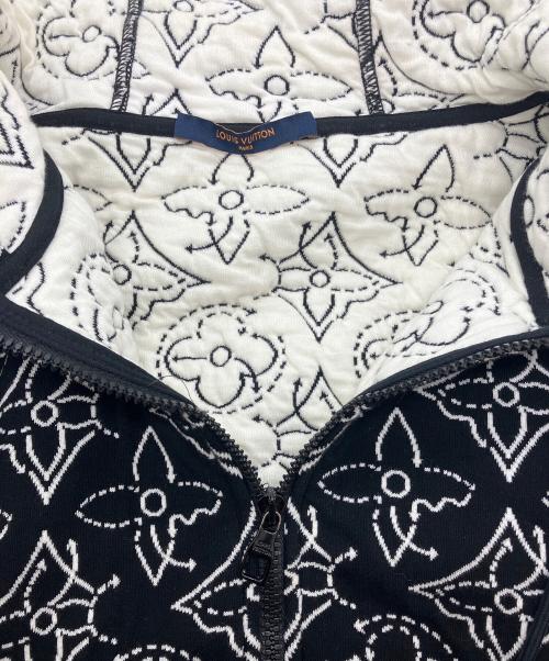 LOUIS VUITTON（ルイ ヴィトン）LOUIS VUITTON (ルイ ヴィトン) フラワーキルテッド ジップフーディ　NBA ブラック サイズ:Lの古着・服飾アイテム