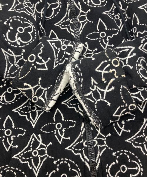 LOUIS VUITTON（ルイ ヴィトン）LOUIS VUITTON (ルイ ヴィトン) フラワーキルテッド ジップフーディ　NBA ブラック サイズ:Lの古着・服飾アイテム