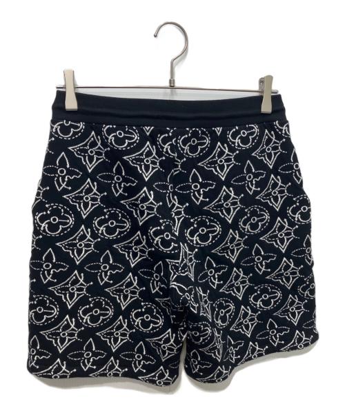 LOUIS VUITTON（ルイ ヴィトン）LOUIS VUITTON (ルイ ヴィトン) ストラテジック フラワー キルテッド ハーフパンツ　NBA ブラック サイズ:Sの古着・服飾アイテム