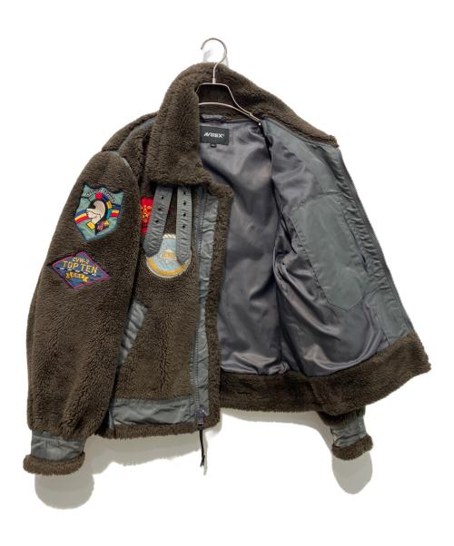 AVIREX（アヴィレックス）AVIREX (アヴィレックス) レトロボアB-3トップガンジャケット ブラウン サイズ:Lの古着・服飾アイテム