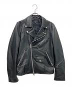 JACKROSEジャックローズ）の古着「ダブルライダースジャケット」｜ブラック
