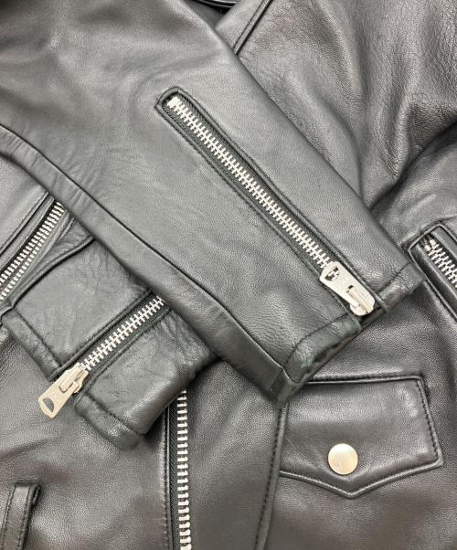 JACKROSE（ジャックローズ）JACKROSE (ジャックローズ) ダブルライダースジャケット ブラック サイズ:4の古着・服飾アイテム