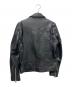 JACKROSE (ジャックローズ) ダブルライダースジャケット ブラック サイズ:4：11000円