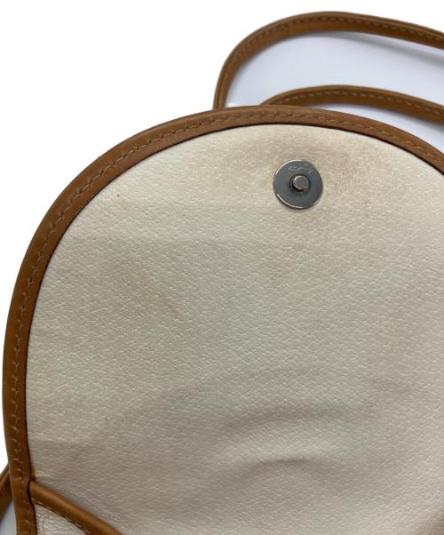 CELINE（セリーヌ）CELINE (セリーヌ) マカダム ミニショルダーバッグ ホワイトの古着・服飾アイテム