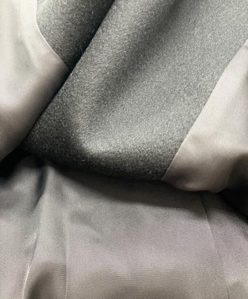 Leilian（レリアン）LEILIAN (レリアン) フォックスショールカラーカシミヤコート ブラック サイズ:11の古着・服飾アイテム