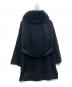 LEILIAN (レリアン) フォックスショールカラーカシミヤコート ブラック サイズ:11：18000円