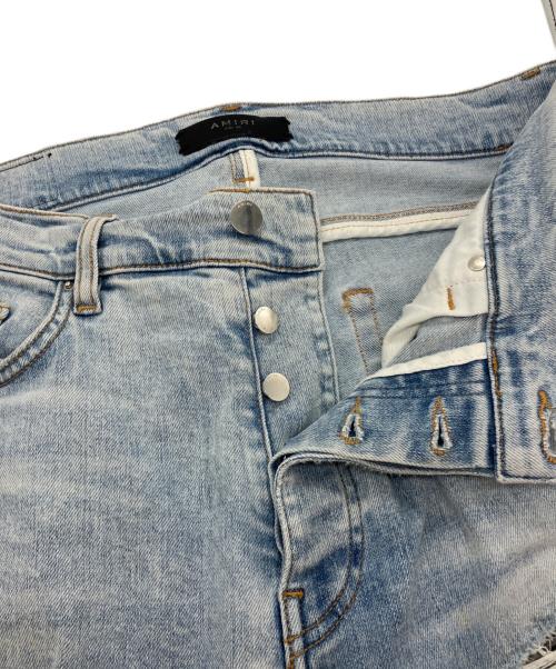 AMIRI（アミリ）AMIRI (アミリ) グラデーション プリーツ ジーンズ ダメージデニム インディゴ サイズ:34の古着・服飾アイテム