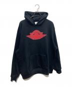 SAINT MICHAEL×JORDANセントマイケル×ジョーダン）の古着「M J Sm Flc Hoodie   26SS」｜ブラック