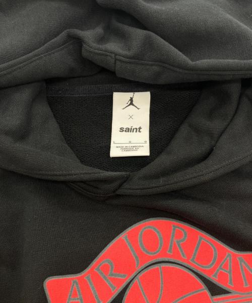 SAINT MICHAEL（セントマイケル）SAINT MICHAEL (セントマイケル) JORDAN (ジョーダン) M J Sm Flc Hoodie   26SS ブラック サイズ:Lの古着・服飾アイテム