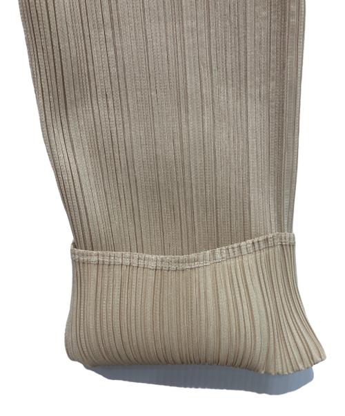 PLEATS PLEASE（プリーツプリーズ）PLEATS PLEASE (プリーツプリーズ) プリーツロングパンツ ベージュ サイズ:2の古着・服飾アイテム