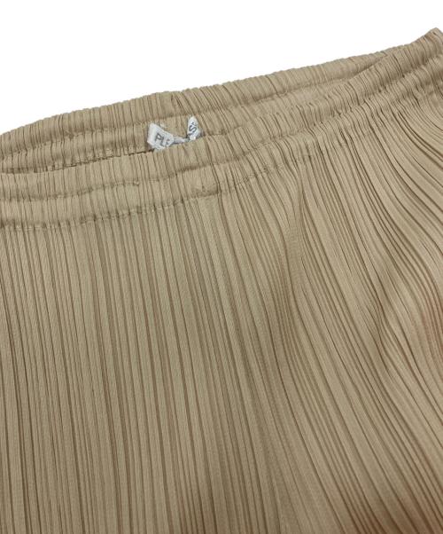 PLEATS PLEASE（プリーツプリーズ）PLEATS PLEASE (プリーツプリーズ) プリーツロングパンツ ベージュ サイズ:2の古着・服飾アイテム