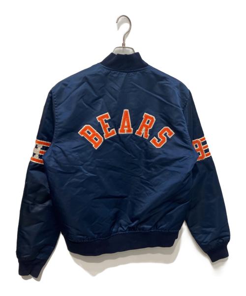 STARTER（スターター）STARTER (スターター) 90sナイロンスタジャン　CHICAGO BEARS ネイビー サイズ:Mの古着・服飾アイテム