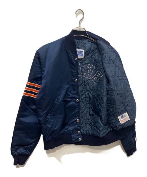 STARTER（スターター）STARTER (スターター) 90sナイロンスタジャン　CHICAGO BEARS ネイビー サイズ:Mの古着・服飾アイテム