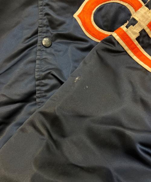 STARTER（スターター）STARTER (スターター) 90sナイロンスタジャン　CHICAGO BEARS ネイビー サイズ:Mの古着・服飾アイテム
