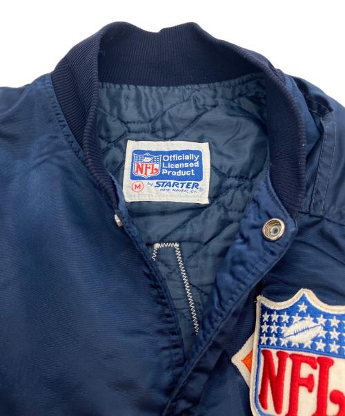 STARTER（スターター）STARTER (スターター) 90sナイロンスタジャン　CHICAGO BEARS ネイビー サイズ:Mの古着・服飾アイテム