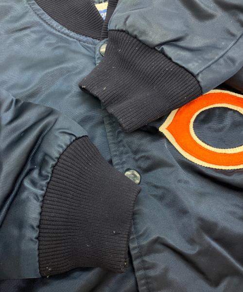 STARTER（スターター）STARTER (スターター) 90sナイロンスタジャン　CHICAGO BEARS ネイビー サイズ:Mの古着・服飾アイテム