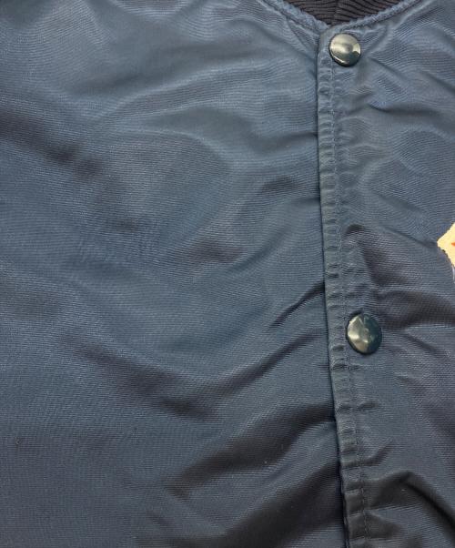 STARTER（スターター）STARTER (スターター) 90sナイロンスタジャン　CHICAGO BEARS ネイビー サイズ:Mの古着・服飾アイテム