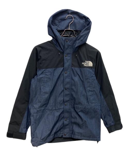 THE NORTH FACE（ザ ノース フェイス）THE NORTH FACE (ザ ノース フェイス) Mountain Light Denim Jacket ブラック×インディゴ サイズ:Mの古着・服飾アイテム