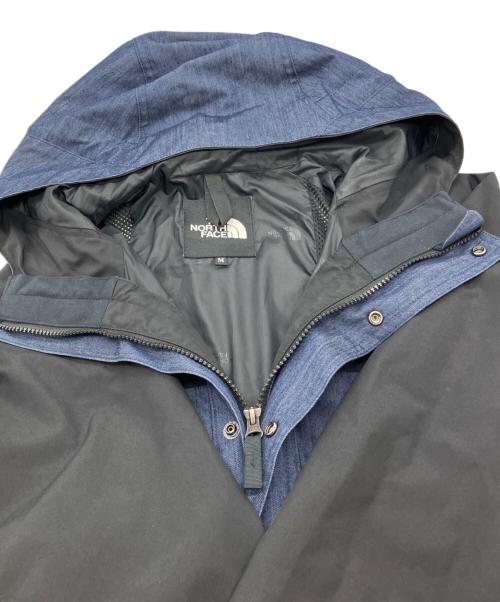 THE NORTH FACE（ザ ノース フェイス）THE NORTH FACE (ザ ノース フェイス) Mountain Light Denim Jacket ブラック×インディゴ サイズ:Mの古着・服飾アイテム