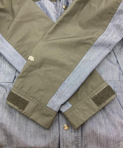THE NORTH FACE（ザ ノース フェイス）THE NORTH FACE (ザ ノース フェイス) Mountain Light Denim Jacket ブラック×インディゴ サイズ:Mの古着・服飾アイテム