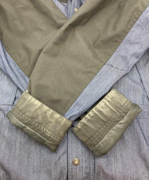 THE NORTH FACE（ザ ノース フェイス）THE NORTH FACE (ザ ノース フェイス) Mountain Light Denim Jacket ブラック×インディゴ サイズ:Mの古着・服飾アイテム