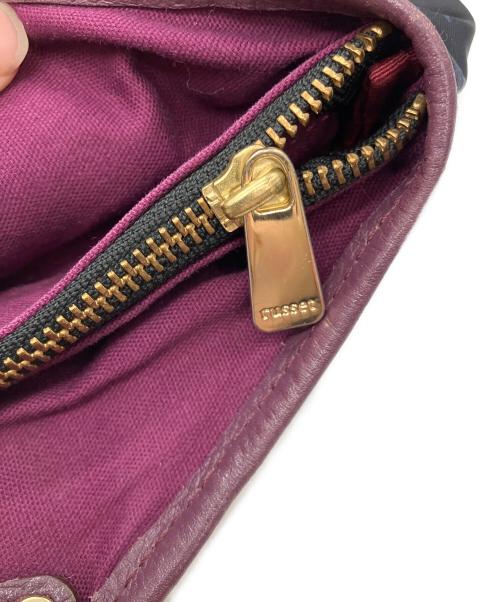 russet（ラシット）russet (ラシット) ナイロンレザーモノグラムトートバッグ ネイビー×パープル サイズ:-の古着・服飾アイテム