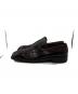 GUCCI (グッチ) スクエアトゥーローファー ブラウン サイズ:40：8000円
