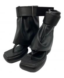 THEREDTHREAD（ザレッドスレッド）の古着「S socks cover boots」｜ブラック