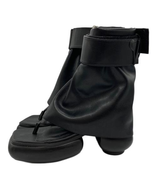 THEREDTHREAD（ザレッドスレッド）theredthread (ザレッドスレッド) S socks cover boots ブラック サイズ:37の古着・服飾アイテム