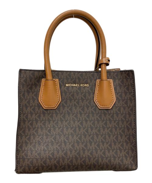 MICHAEL KORS（マイケルコース）MICHAEL KORS (マイケルコース) Mercer Logo Crossbody ブラウン サイズ:-の古着・服飾アイテム
