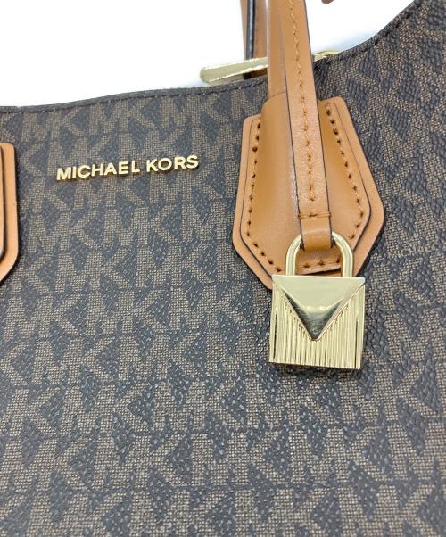 MICHAEL KORS（マイケルコース）MICHAEL KORS (マイケルコース) Mercer Logo Crossbody ブラウン サイズ:-の古着・服飾アイテム