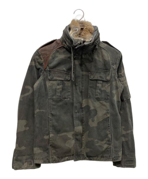 Kyoji Maruyama（キョウジ・マルヤマ）Kyoji Maruyama (キョウジ・マルヤマ) ファーレイヤージャケット グリーン サイズ:2の古着・服飾アイテム