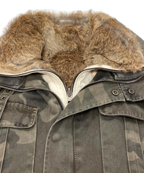 Kyoji Maruyama（キョウジ・マルヤマ）Kyoji Maruyama (キョウジ・マルヤマ) ファーレイヤージャケット グリーン サイズ:2の古着・服飾アイテム
