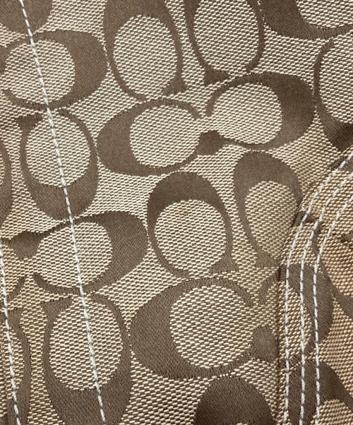 COACH（コーチ）COACH (コーチ) シグネチャーワンショルダーバッグ ベージュの古着・服飾アイテム
