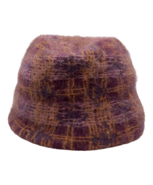 Vivienne Westwood（ヴィヴィアンウエストウッド）Vivienne Westwood (ヴィヴィアンウエストウッド) チェックバケットハット パープル サイズ:-の古着・服飾アイテム