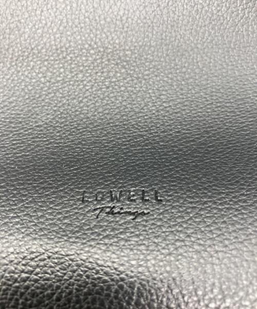 LOWELL Things（ロウェル シングス）LOWELL Things (ロウェル シングス) ポーチ付トートバッグ ブラックの古着・服飾アイテム