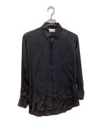 Saint Laurent Parisサンローランパリ）の古着「シルクシャツ」｜ブラック