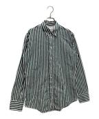 Maison Margielaメゾンマルジェラ）の古着「ストライプシャツ　21AW」｜グリーン×ホワイト