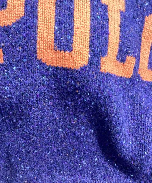 POLO RALPH LAUREN（ポロ・ラルフローレン）POLO RALPH LAUREN (ポロ・ラルフローレン) ウールカシミヤ混ロゴニット パープル サイズ:Sの古着・服飾アイテム