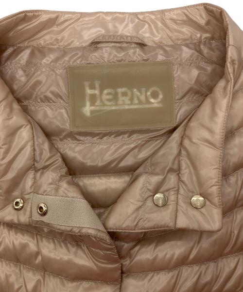HERNO（ヘルノ）HERNO (ヘルノ) ダウン イコニコ エミリア ジャケット ベージュ サイズ:40の古着・服飾アイテム