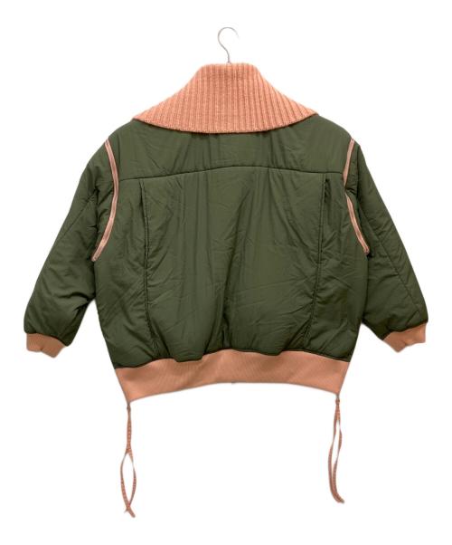 MAISON SPECIAL（メゾンスペシャル）MAISON SPECIAL (メゾンスペシャル) Multiway Knit Collar MA-1 オリーブ サイズ:Fの古着・服飾アイテム